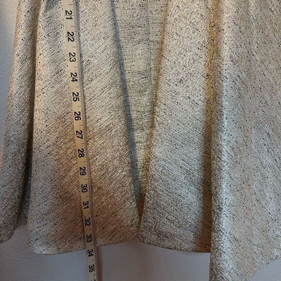 BCBGeneration Aubry Sheer V-Neck Shimmery Fit & Flare Mini Dress Size 8 - Picture 4 of 10